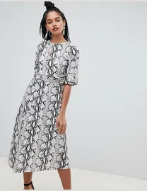 Miss selfridge snake print dress best sale