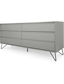 Made Elona Chest Of Drawers Vanity Grey Racing Green DealDoodle