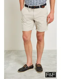 Shop Men s Tesco F F Clothing Belted Shorts DealDoodle