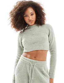 Nike all over print long sleeve crop top online