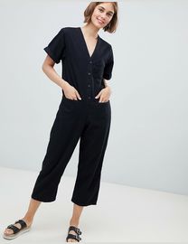 Denim jumpsuit monki on sale