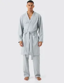 Shop boohooMAN Men s Grey Dressing Gowns up to 80 Off DealDoodle