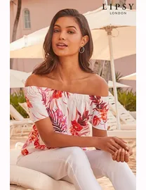 Shop Lipsy Women s Off Shoulder Tops up to 75 Off DealDoodle