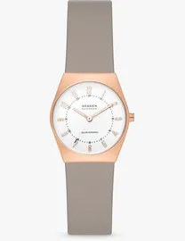 John Lewis Skagen Women s Watches Bracelet Watches Leather Watches Gold Watches DealDoodle