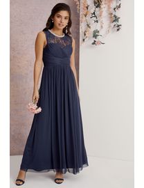 Lipsy elsa mesh maxi dress best sale