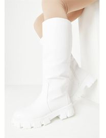 Shop Missguided Women s White Boots up to 70 Off DealDoodle