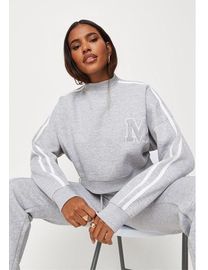 Missguided grey tracksuit sale