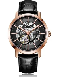 Shop Harvey Nichols Black And Rose Gold Mens Watches DealDoodle