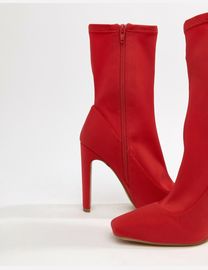 Shop Missguided Women s Red Ankle Boots up to 40 Off DealDoodle