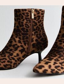 New look leopard print ankle boots best sale