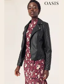 Shop Oasis Fashion Women s Faux Leather Jackets up to 80 Off DealDoodle