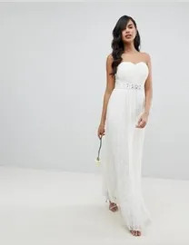 Lipsy bridal anabella all over lace open back maxi dress best sale