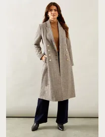 Shop Debenhams Women s Check Coats up to 80 Off DealDoodle