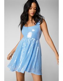 Debenhams blue deals sequin dress