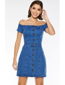 Shop Quiz Denim Dresses for Women up to 65 Off DealDoodle